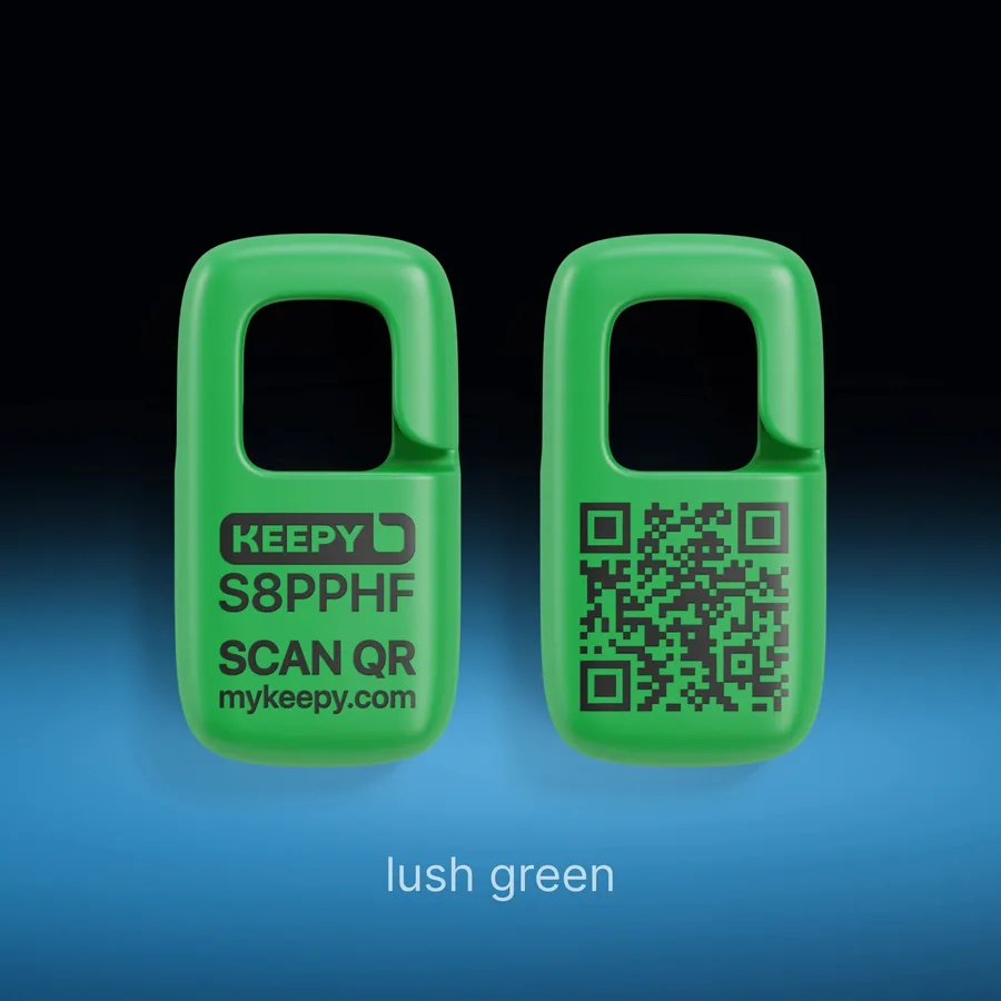 A Lush green Premium QR Tag
